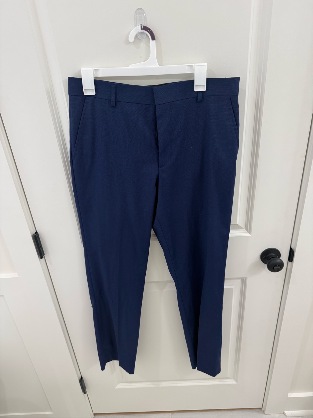 Ferrari Men's Dark Blue Dress Pants - Tailored Look